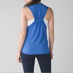 Lululemon In A Cinch Tank Heathered Pipe Dream Blue, excellent condition